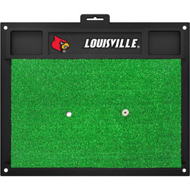 Fanmats NCAA Louisville Cardinals Golf Hitting Mats - Green/Black